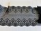 Kitcheniva 7.5" Wide Black Embroidered Double-edged Tulle Trim